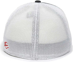 OC Sports OC12M Phenom Performance Twill Front Panel Cap -Red White Black