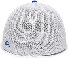 OC Sports OC12M Phenom Performance Twill Front Panel Cap -Royal White