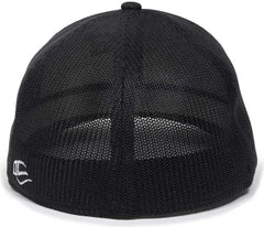 OC Sports OC12M Phenom Performance Twill Front Panel Cap -White Black Black