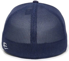OC Sports OC12M Phenom Performance Twill Front Panel Cap -White Navy Navy