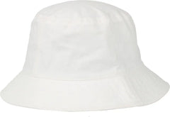 OC Sports OC200 Medium Washed Bucket Cotton Hat - White - White / OSFM