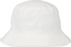 OC Sports OC200 Medium Washed Bucket Cotton Hat - White - White / OSFM