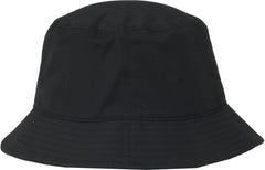 OC Sports OC200PF Medium Washed Bucket Polyester Hat - Black - Black / OSFM
