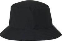OC Sports OC200PF Medium Washed Bucket Polyester Hat - Black - Black / OSFM