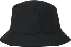 OC Sports OC200PF Medium Washed Bucket Polyester Hat - Black - Black / OSFM