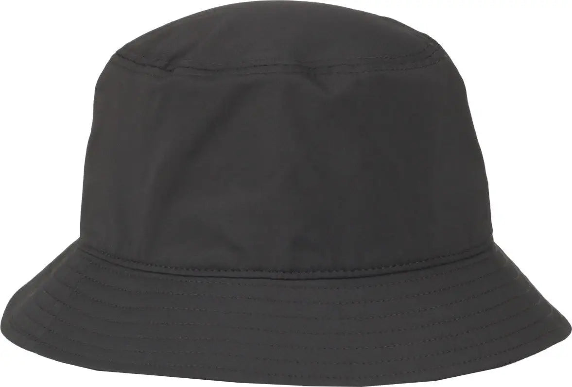 OC Sports OC200PF Medium Washed Bucket Polyester Hat - Graphite - Dark Gray / OSFM