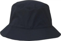 OC Sports OC200PF Medium Washed Bucket Polyester Hat - Navy - Navy / OSFM