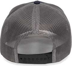 OC Sports OC502M Laser Perforated Font Panel Cap - Navy Charcoal Charcoal - Navy Dark Gray / 6 7/8’’ - 7 1/2’’