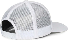 OC Sports OC503M Stripped Front Panel Cap - White Prism - Prism / OSFM