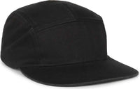 OC Sports OC505 5-Panel Camper Cap - Black - Black / OSFM