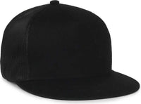 OC Sports OC510HP 5-Panel Mesh Back Cap - Black Black - Black / OSFM