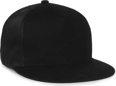 OC Sports OC510HP 5-Panel Mesh Back Cap - Black Black - Black / OSFM