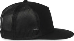 OC Sports OC510HP 5-Panel Mesh Back Cap - Black Black - Black / OSFM