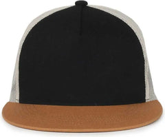 OC Sports OC510HP 5-Panel Mesh Back Cap - Black Stone Duk - Duk / OSFM