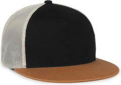 OC Sports OC510HP 5-Panel Mesh Back Cap - Black Stone Duk - Duk / OSFM