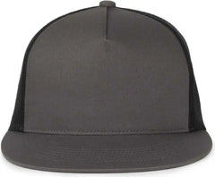 OC Sports OC510HP 5-Panel Mesh Back Cap - Charcoal Black - Black / OSFM