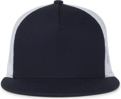 OC Sports OC510HP 5-Panel Mesh Back Cap - Navy White - White / OSFM