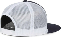 OC Sports OC510HP 5-Panel Mesh Back Cap - Navy White - White / OSFM