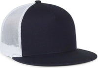 OC Sports OC510HP 5-Panel Mesh Back Cap - Navy White - White / OSFM