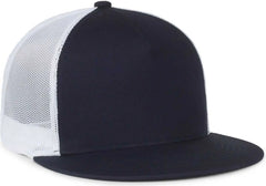 OC Sports OC510HP 5-Panel Mesh Back Cap - Navy White - White / OSFM