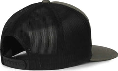 OC Sports OC510HP 5-Panel Mesh Back Cap - Olive Black - Black / OSFM