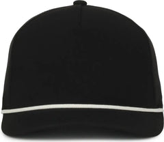 OC Sports OC550PF Performance 5-Panel with Cord Cap - Black White Cord - Cord / OSFM