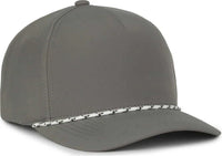 OC Sports OC550PF Performance 5-Panel with Cord Cap - Charcoal - Dark Gray / OSFM
