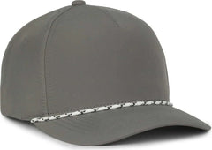 OC Sports OC550PF Performance 5-Panel with Cord Cap - Charcoal - Dark Gray / OSFM