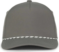OC Sports OC550PF Performance 5-Panel with Cord Cap - Charcoal - Dark Gray / OSFM