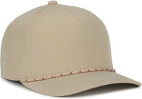 OC Sports OC550PF Performance 5-Panel with Cord Cap - Khaki - Khaki / OSFM