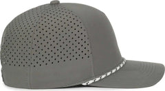 OC Sports OC551PF Perforated Performance 5-Panel with Cord Cap - Charcoal - Dark Gray / OSFM