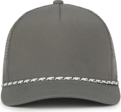OC Sports OC551PF Perforated Performance 5-Panel with Cord Cap - Charcoal - Dark Gray / OSFM