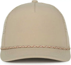 OC Sports OC551PF Perforated Performance 5-Panel with Cord Cap - Khaki - Khaki / OSFM