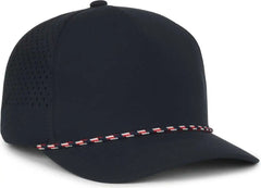 OC Sports OC551PF Perforated Performance 5-Panel with Cord Cap - Navy - Navy / OSFM