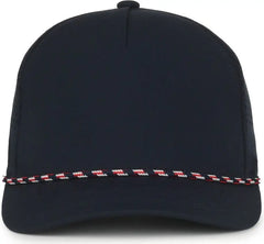 OC Sports OC551PF Perforated Performance 5-Panel with Cord Cap - Navy - Navy / OSFM