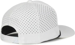 OC Sports OC551PF Perforated Performance 5-Panel with Cord Cap - White Black Cord - Cord / OSFM
