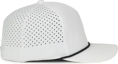 OC Sports OC551PF Perforated Performance 5-Panel with Cord Cap - White Black Cord - Cord / OSFM