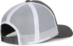 OC Sports OC555M 5-Panel Mesh Back with Cord Cap - Charcoal White - White / OSFM