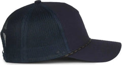 OC Sports OC555M 5-Panel Mesh Back with Cord Cap - Navy Navy - Navy / OSFM