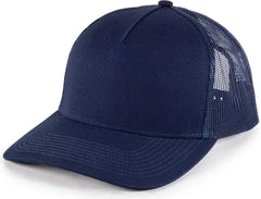 OC Sports OC571 Slight Pre-Curved Visor with Mesh Back Cap - Navy Navy - Navy / 6 7/8’’ - 7 1/2’’