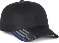 OC Sports OC601 Performance Service Flag Insert Cap - Black Polc2 - Polc2 / OSFM