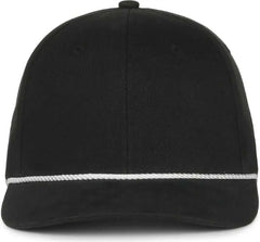 OC Sports OC602 Modern Solid with Cord Cap - Black - Black / OSFM