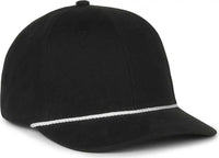 OC Sports OC602 Modern Solid with Cord Cap - Black - Black / OSFM
