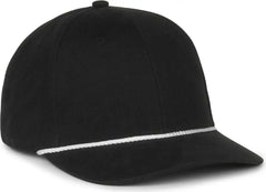 OC Sports OC602 Modern Solid with Cord Cap - Black - Black / OSFM