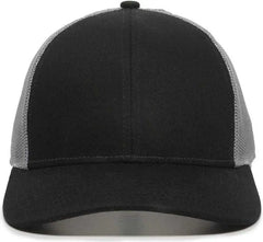 OC Sports OC770 Adjustable Mesh Back Cap with Sweatband - Black Gray - Black Gray / 6 7/8’’ - 7 1/2’’