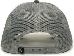 OC Sports OC770 Adjustable Mesh Back Cap with Sweatband - Heathered Black Charcoal Gray - Dark Gray Gray / 6 7/8’’ - 7
