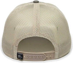 OC Sports OC770 Adjustable Mesh Back Cap with Sweatband Loden Khaki Dark Gray Khaki / 6 7/8’’ 7 1/2’’