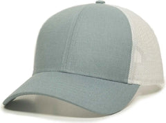 OC Sports OC770 Adjustable Mesh Back Cap with Sweatband - Ocean Blue White - Blue White / 6 7/8’’ - 7 1/2’’