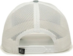 OC Sports OC770 Adjustable Mesh Back Cap with Sweatband - Ocean Blue White - Blue White / 6 7/8’’ - 7 1/2’’