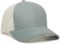 OC Sports OC770 Adjustable Mesh Back Cap with Sweatband - Ocean Blue White - Blue White / 6 7/8’’ - 7 1/2’’